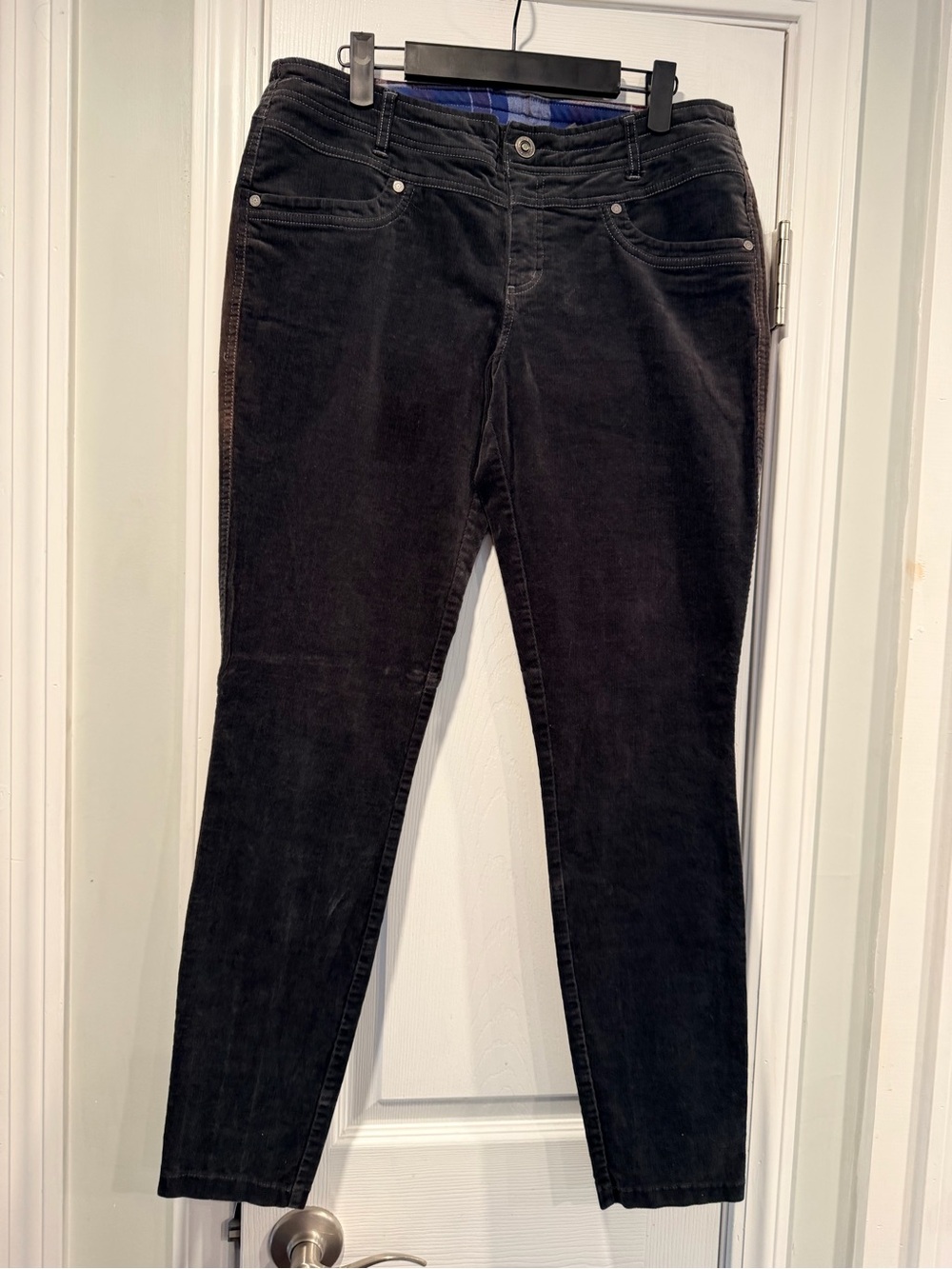 NWOT KUHL Size 12 Charcoal Stretch Corduroy Streamline Skinny sPant